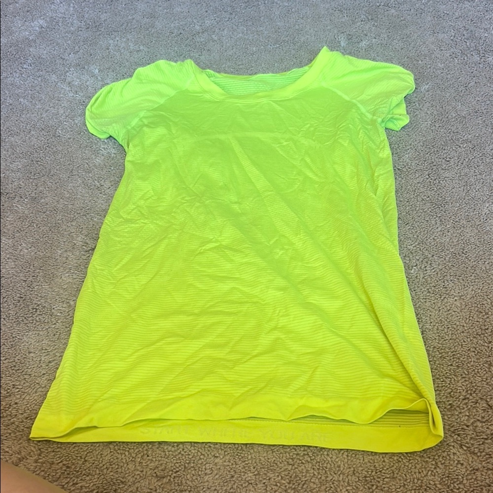 lululemon athletica Neon Yellow Top